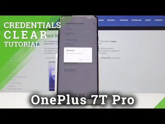 'Video thumbnail for How to Clear Credentials in OnePlus 7T Pro - Remove Certificates'