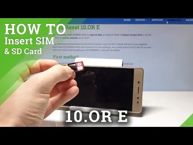 Video thumbnail for How to Insert Nano SIM & Micro SD in 10.OR E - SIM & SD Installation