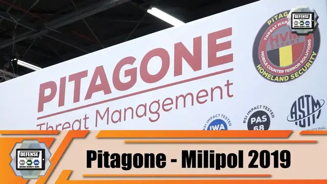 'Video thumbnail for Belgian Company Pitagone protects Milipol Paris 2019 exhibition with its anti-ram mobile barrier'