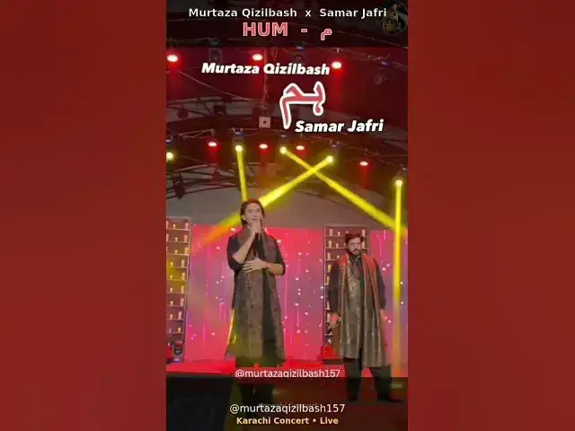 Video thumbnail for HUM LIVE in Karachi | Murtaza Qizilbash x Samar Jafri