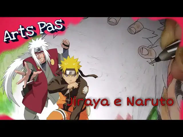 'Video thumbnail for Desenhando Jiraya e Naruto'