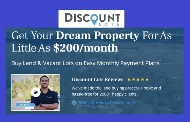 'Video thumbnail for DiscountLots.Com: How To Find The Cheapest Land For Sale In The US'