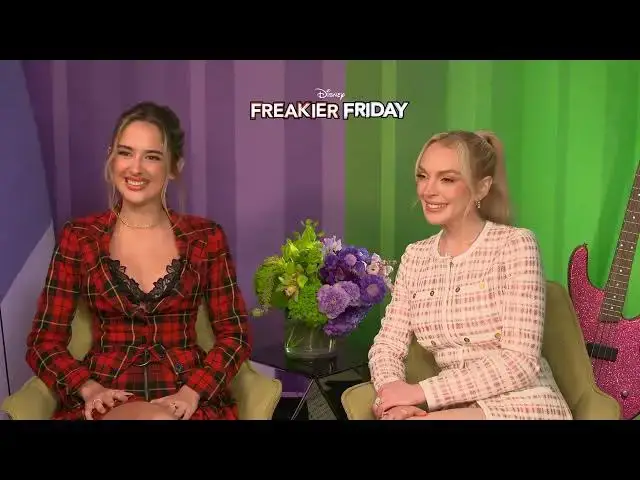 'Video thumbnail for Freakier Friday movie, interview with Lindsay Lohan'
