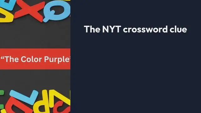 Video thumbnail for Walker Who Wrote “The Color Purple” NYT Crossword Clue Puzzle Answer from September 24, 2024