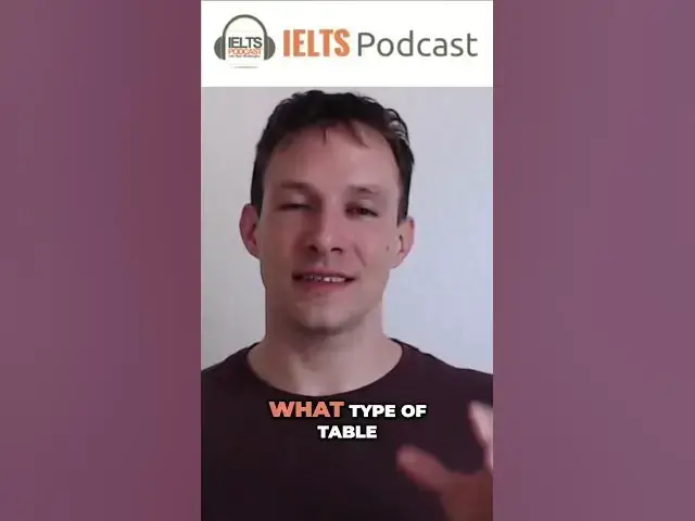 Video thumbnail for IELTS Academic - What Table Can You Eat?