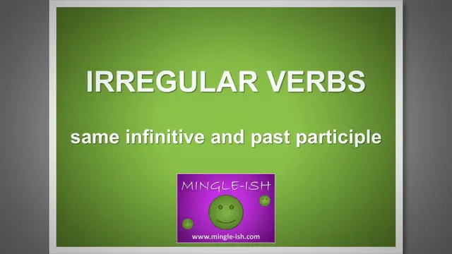 'Video thumbnail for Irregular Verbs: Same Infinitive and Past Participle'
