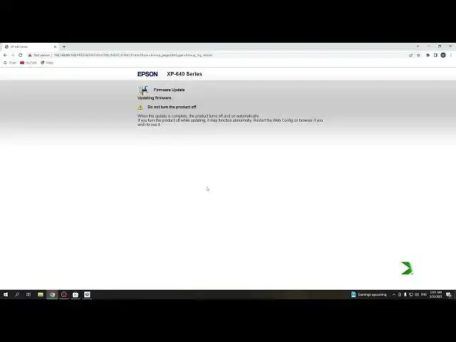 Video thumbnail for How to Update firmware using EWS on Epson XP 640 series / Download latest software on Epson XP 640