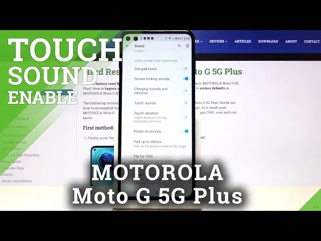 'Video thumbnail for How to Enable/Disable Touch Sounds in Motorola Moto G 5G Plus – Access Sound Settings'