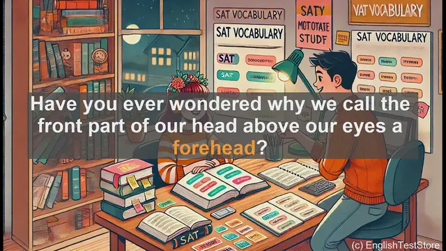 Video thumbnail for 5000 Must Know SAT Vocabulary - SAT Vocabulary: Understanding the Word 'Forehead'