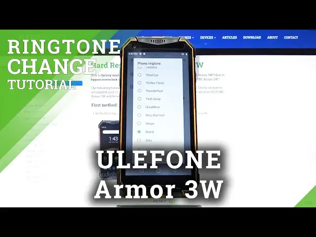 Video thumbnail for How to Change Ringtone in ULEFONE Armor 3W – Find Ringtone List