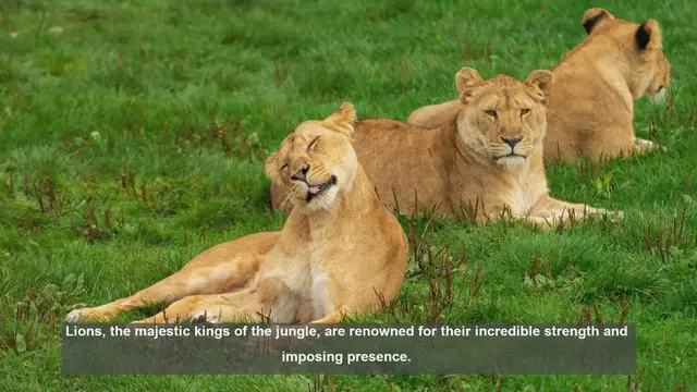 Video thumbnail for 10 Surprising Facts About Lion Strength and Weight