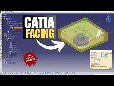 'Video thumbnail for CATIA Facing Machining Operation Tutorial for Beginners (2025)'