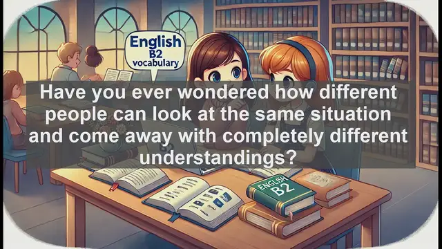 Video thumbnail for 1500 Must Know CEFR B2 Vocabulary - Understanding Interpretation: Meaning, Usage, and Examples