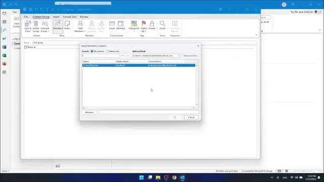 Video thumbnail for How to Create a Group in Outlook