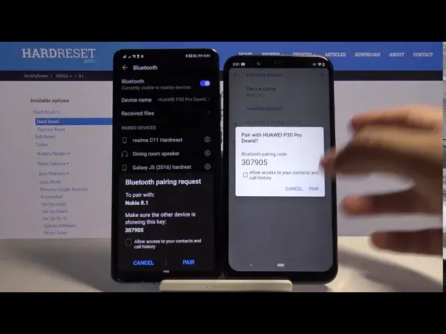'Video thumbnail for How to Connect Device via Bluetooth in NOKIA 8.1 – Bluetooth Connection'