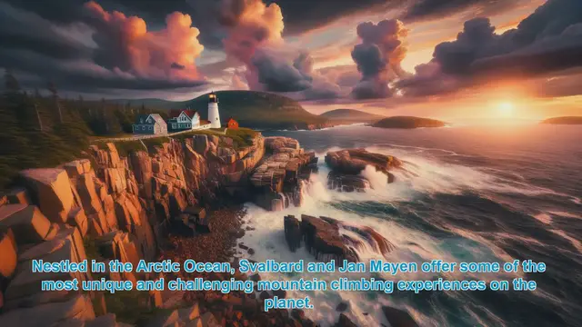 Video thumbnail for Scaling the Arctic Peaks: Top 10 Mountain Climbing Destinations in Svalbard and Jan Mayen