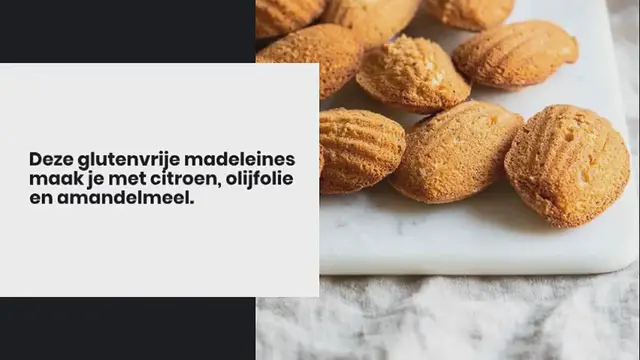 Video thumbnail for Glutenvrije madeleines met citroen en amandelmeel