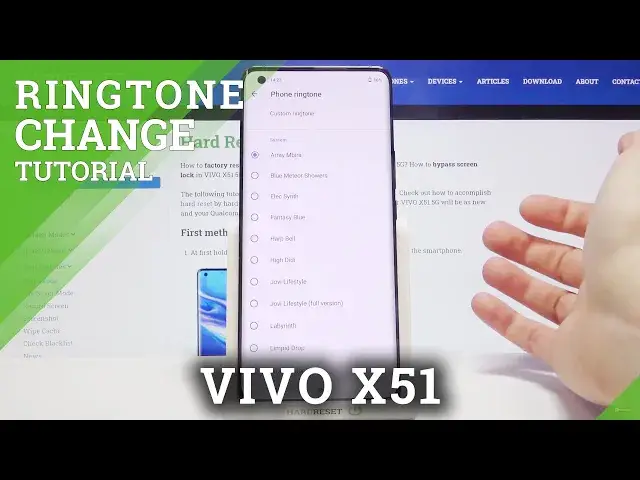 'Video thumbnail for How to Change Ringtone in VIVO X51 5G ?'