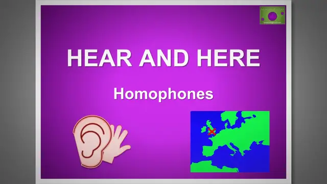 Video thumbnail for Hear vs Here: Master Homophones with Clear Examples