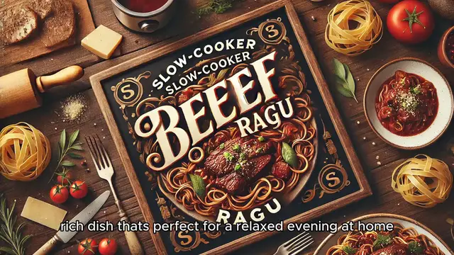 Video thumbnail for Slow-Cooker Braised Beef Ragù