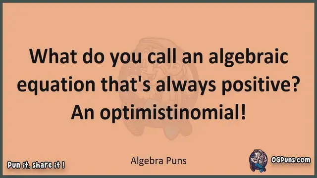 Video thumbnail for Algebra - Jokes, Puns, Wordplays, and Laughter