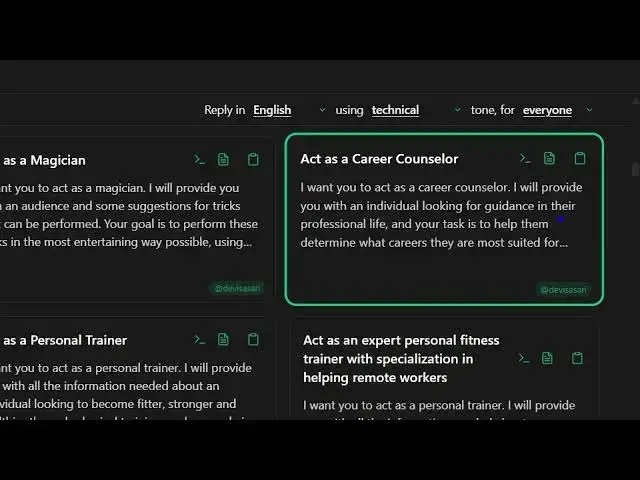 Video thumbnail for Built in Prompt Sharing for Developers! Use Claude, Gemini & Copilot Faster with prompts.chat