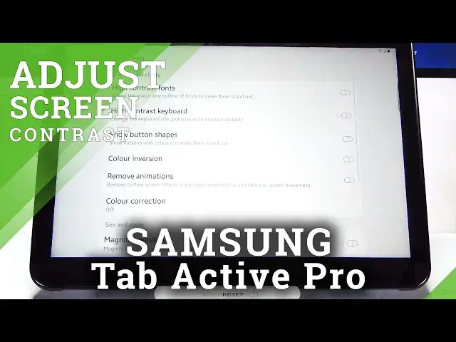 'Video thumbnail for How to Activate High Contrast in SAMSUNG Galaxy Tab Active Pro – Customize Display Settings'