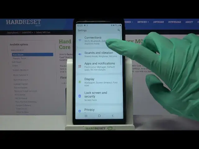 'Video thumbnail for How to Enter Vibration Settings in SAMSUNG Galaxy M01 Core – Open Vibration Settings'