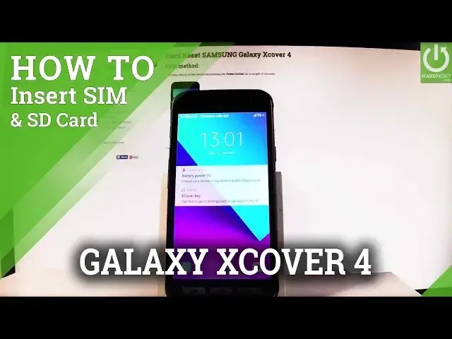 'Video thumbnail for SAMSUNG Galaxy Xcover 4 INSERT SIM and SD Card / SIM & SD Slot'
