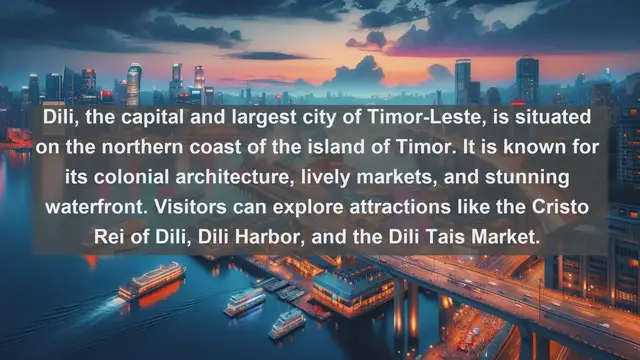 Video thumbnail for Discovering Timor-Leste: Exploring the Top 10 Biggest Cities!