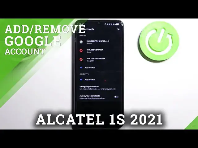 'Video thumbnail for How to Manage Google Account in Alcatel 1S 2021  – Find Google Account Section'