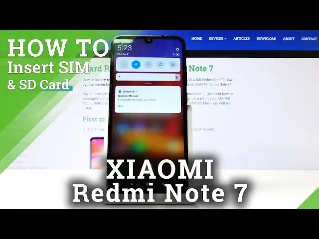 Video thumbnail for How to Insert Nano SIM & Micro SD Card in XIAOMI Redmi Note 7 – SIM & SD Installation