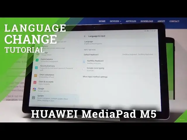 'Video thumbnail for How to Change Language in Huawei MediaPad M5 - Language Settings'
