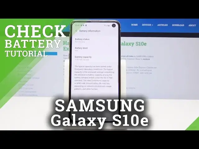 'Video thumbnail for How to Check Battery Info in SAMSUNG Galaxy S10e - Battery Usage / Power Consumption'