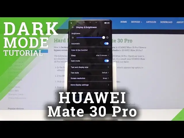 'Video thumbnail for Dark Mode HUAWEI Mate 30 Pro'