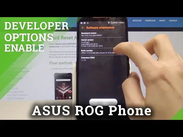 'Video thumbnail for How to Activate Developer Options in ASUS ROG Phone - Developer Mode'