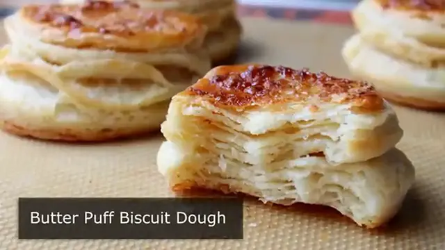 'Video thumbnail for Butter_Puff_Biscuit_Dough_-_Shortcut_Puff_Pastry_Dough'