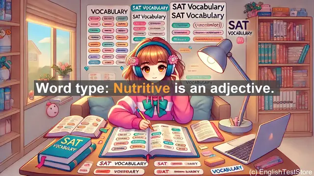 Video thumbnail for 5000 Must Know SAT Vocabulary - Nutritive: Understanding the Power of Nourishing Foods