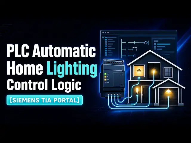 Video thumbnail for PLC Automatic Home Lighting Control Logic [SIEMENS TIA PORTAL]