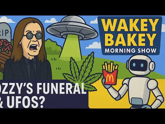 'Video thumbnail for Ozzy’s Funeral & UFOs? | Weed Wednesday News & Chaos | Wakey Bakey Morning Show'