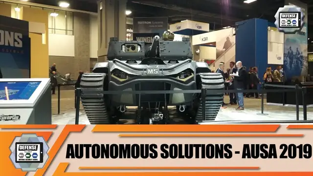 'Video thumbnail for UGVs Unmanned Ground Vehicles for Robotic Combat Vehicle-Light (RCV-L) program of US Army AUSA 2019'
