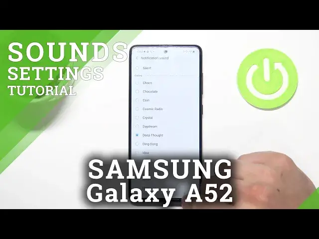 'Video thumbnail for How to Set Custom Notification Sound on SAMSUNG Galaxy A52 – Sounds Settings'