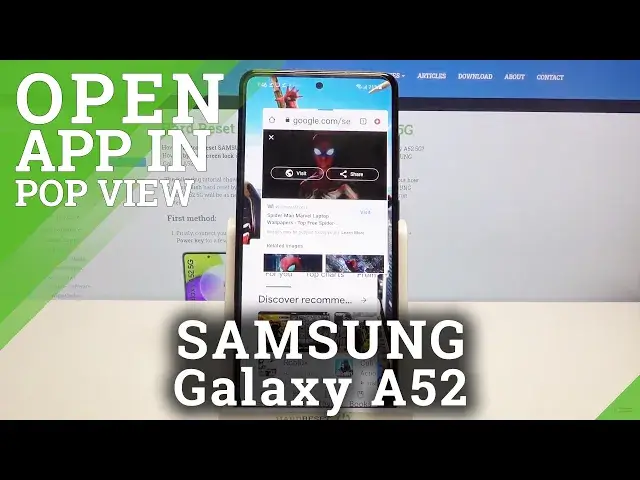 'Video thumbnail for How to Open Apps In Pop Up View on SAMSUNG Galaxy A52 – Pop-up View'