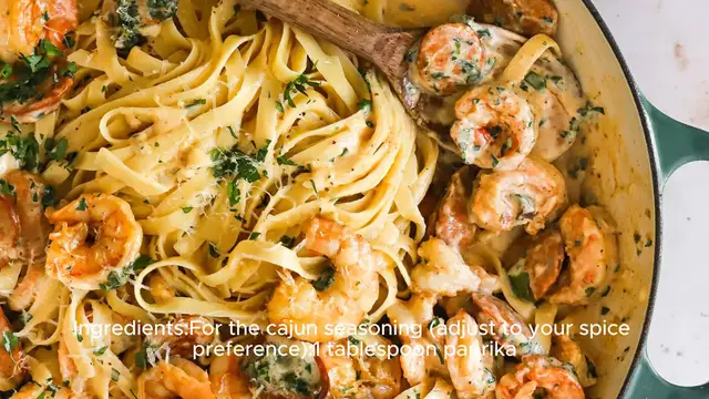 Video thumbnail for Cajun pasta recipe