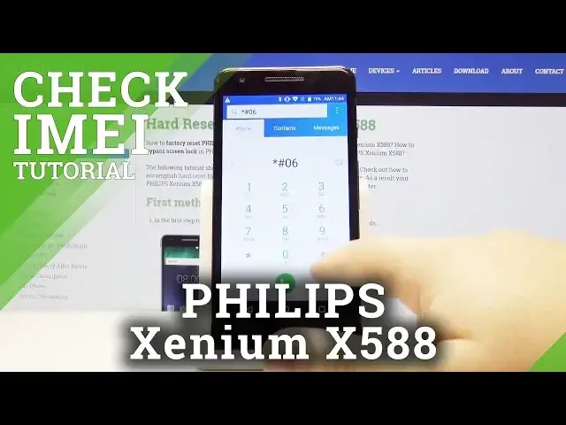 'Video thumbnail for How to Get IMEI and Serial Number in Philips Xenium X588 - Check IMEI & Serial Number'