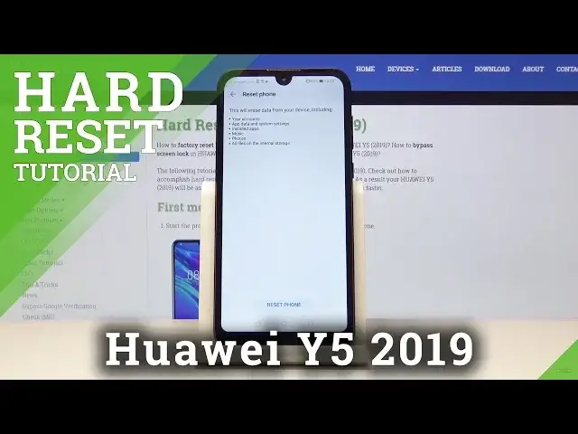 'Video thumbnail for Factory Reset HUAWEI Y5 2019 - Erase All Content & Settings'
