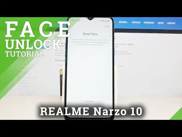 'Video thumbnail for How to Set up Face Unlock on REALME Narzo 10 – Enable Face Recognition'