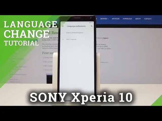 'Video thumbnail for How to Change Language on SONY Xperia 10 - Language Settings'