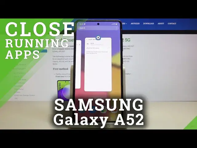 'Video thumbnail for How to Switch Off Background Apps in SAMSUNG Galaxy A52 – Deactivate Running Apps'