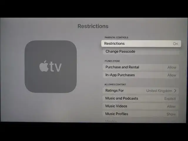 Video thumbnail for How to Control What Your Kids Watch on APPLE TV 4K - Parental Control Set Up on Apple Device